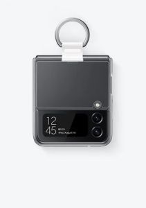 Samsung Flip 4 Clear Cover With Ring-Transparent EF-OF721CTEGWW-LS