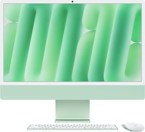 24-inch iMac with Retina 4.5K display: Apple M3 chip with 8-core CPU and 10-core GPU, 512GB SSD - Green