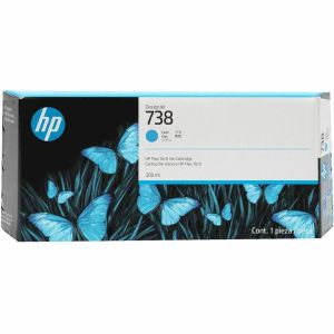 HP 738M 300-ml Cyan DesignJet Ink Cartridge (676M9A)