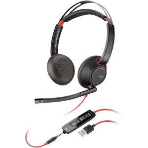 PLANTRONICS Wire 5220 USB-A Headphones Black (80R97AA)