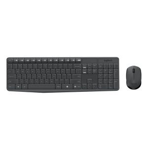 Logitech MK235 Wireless Keyboard and Mouse Combo English/Arabic Grey (920-007927)