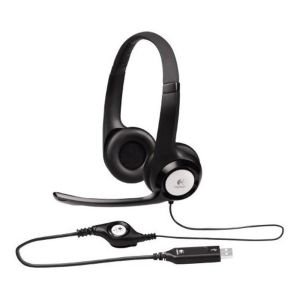 Logitech H390 USB On-Ear Black USB Headset (981-000406}