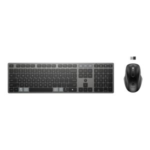 HP 725 Multi-Device Rechargeable Wireless Keyboard and Mouse Combo Nightfall Black (9T5B0UT)