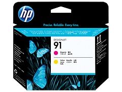 HP 91 Magenta and Yellow DesignJet Printhead