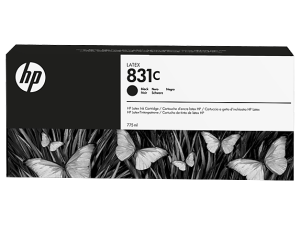 HP 831C 775-ML BLACK LATEX INK CARTRIDGE