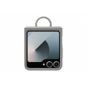 SAMSUNG Flip6 Silicone Case with Ring Gray