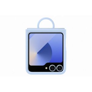 SAMSUNG Flip6 Silicone Case with Ring Blue
