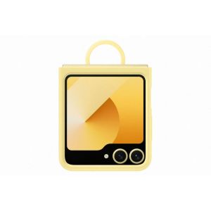 SAMSUNG Flip6 Silicone Case with Ring Yellow