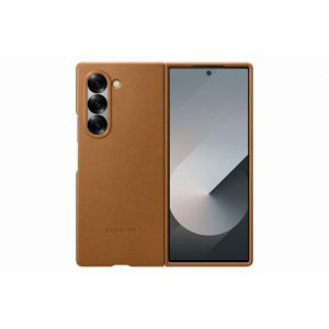 SAMSUNG Fold6 Vegan Leather Case Brown