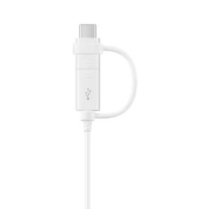 Samsung USB Combo Cable USB-A to Micro USB or USB-C 1.5m White (EP-DG930DWEGWW-LS)