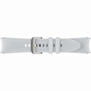 STRAP HYBRID LEATHER BAND (M/L) SILVER