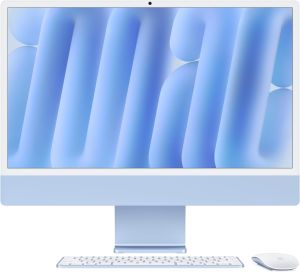 24-inch iMac with Retina 4.5K display: Apple M3 chip with 8-core CPU and 10-core GPU, 256GB SSD - Blue