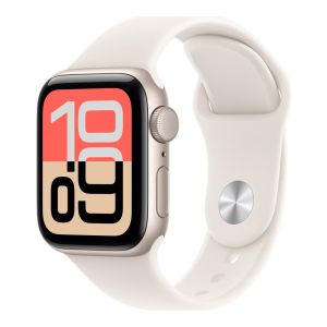 Apple Watch SE 3 GPS + Cellular 40mm Starlight Aluminium Case with Starlight Sport Band S/M (MEP64AF/A)