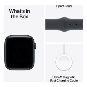Apple Watch SE 3 GPS + Cellular 44mm Midnight Aluminium Case with Midnight Sport Band M/L (MEPJ4AF/A)