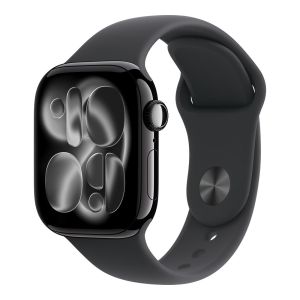 Apple Watch Series 11 GPS 42mm Jet Black Aluminium Case with Black Sport Band S/M (MEQT4AF/A)
