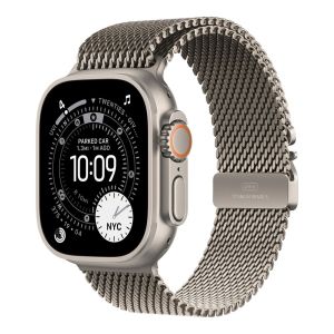 Apple Watch Ultra 3 GPS + Cellular 49mm Natural Titanium Case with Natural Titanium Milanese Loop Large (MF0E4AF/A)