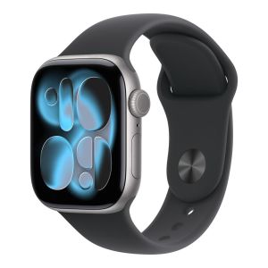 Apple Watch Series 11 GPS + Cellular 42mm Space Gray Aluminium Case with Black Sport Band M/L (MF8C4AF/A)