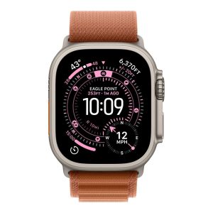 Apple 49mm Alpine Loop Natural Titanium Finish Terracotta Small (MFTA4ZM/A)