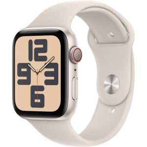 Apple Watch SE GPS + Cellular 40mm Starlight Aluminium Case with Starlight Sport Band - M/L