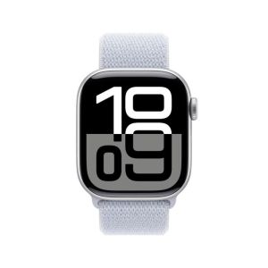 Apple Watch Series 10 GPS 42mm Silver Aluminium Case with Blue Cloud Sport Loop (MWWD3QA/A)