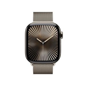 Apple Watch Series 10 GPS + Cellular 42mm Natural Titanium Case with Natural Milanese Loop (MWXF3QA/A)