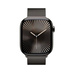 Apple Watch Series 10 GPS + Cellular 46mm Slate Titanium Case with Slate Milanese Loop - M/L (MWYW3QA/A)