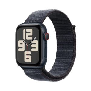 Apple Watch SE GPS + Cellular 40mm Midnight Aluminium Case with Ink Sport Loop (MXGA3QA/A)