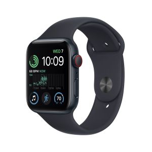 Apple Watch SE GPS + Cellular 44mm Midnight Aluminium Case with Midnight Sport Band - M/L (MXGM3QA/A)