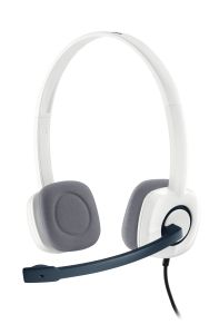 Logitech H150 Stereo Headset Wired Head-band Office/Call center White 981-000350