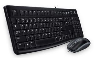 Logitech Desktop MK120 keyboard Mouse included USB Arabic Black 920-002546