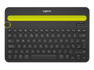 Logitech Bluetooth® Multi-Device K480 keyboard QWERTY US International Black, Lime 920-006366