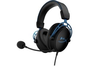 HyperX Cloud Alpha S - Gaming Headset (Black-Blue) Headphones Wired Head-band Black, Blue 4P5L3AA