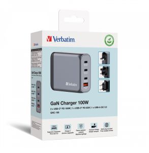 GaN Charger4Port 100W USB A/C (EU/UK/US) (verbatim)