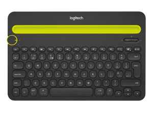 Logitech Bluetooth® Multi-Device K480 keyboard QWERTY US International Black, Lime 920-006366