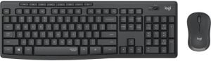 Logitech MK295 Silent Wireless Combo keyboard Mouse included USB QWERTY English Graphite