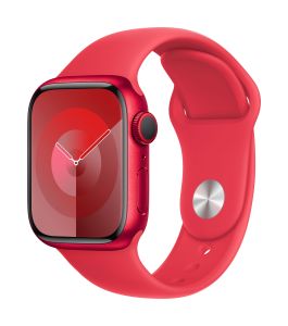 Apple Watch SeriesÂ 9 GPS + Cellular 41mm (PRODUCT)RED Aluminium Case with (PRODUCT)RED Sport Band - S/M