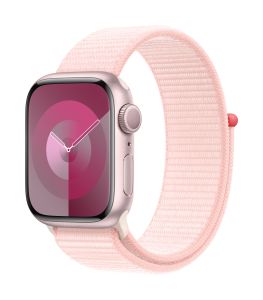 Apple Watch Series 9 GPS 41mm Pink Aluminium Case with Light Pink Sport Loop