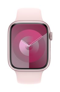 Apple Watch Series 9 GPS 45mm Pink Aluminium Case with Light Pink Sport Band - M/L