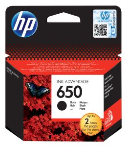 HP 650 BLACK INK CARTRIDGE BLISTER