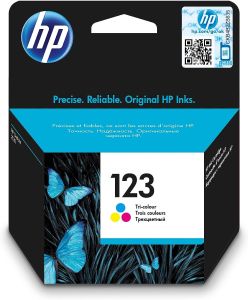 HP 123 Black + HP 123 Tri-Color Ink Cart-F6V16AE+F6V17AE