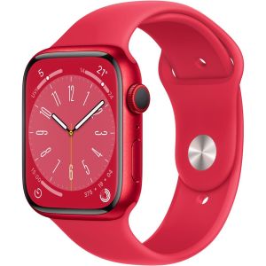 Apple Watch Series 8 GPS + Cellular 41mm (PRODUCT)RED Aluminium Case with (PRODUCT)RED Sport Band - Regular MNJ23AE/A