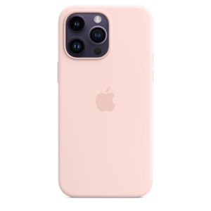 Apple iPhone 14 Pro Max Silicone Case with MagSafe - Chalk Pink MPTT3ZE/A