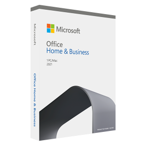 Microsoft Office Home and Business 2021| 1 User One Time Purchase - T5D 03514, White